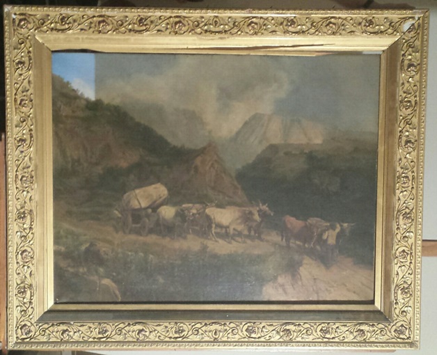 landscape before conservation with frame